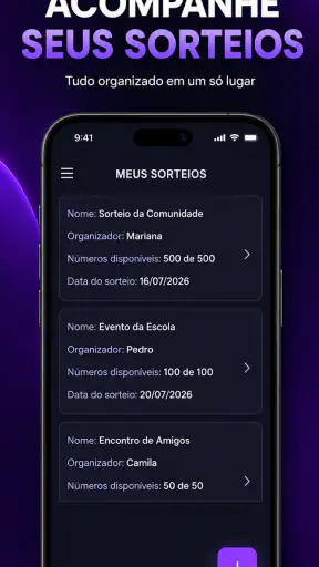 Rifa Fácil: Sorteio Online screenshot