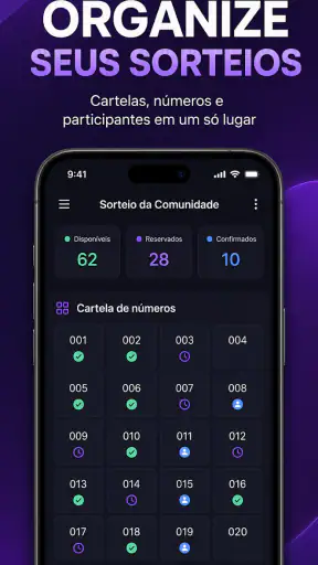Rifa Fácil: Sorteio Online screenshot