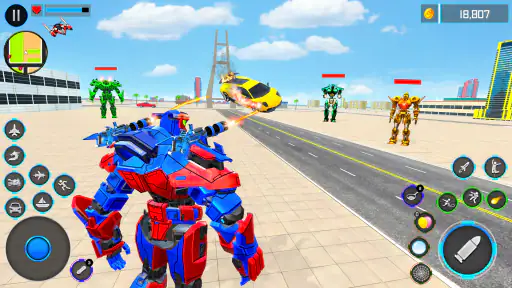 Robot Transform War Car Games screenshot
