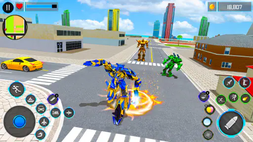 Robot Transform War Car Games screenshot