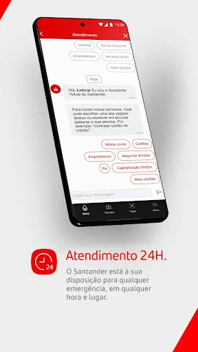 Santander Brasil screenshot