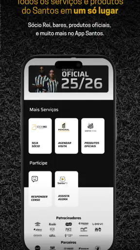 Santos FC App screenshot
