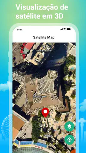 satélite visualizar navegação screenshot