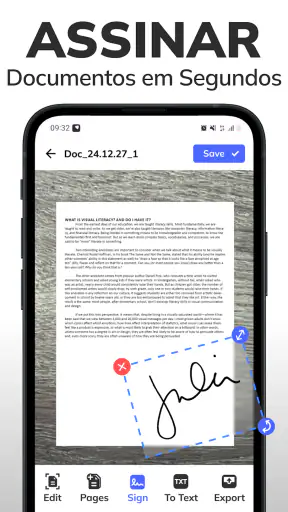 Scanner PDF: escaneie e assine screenshot