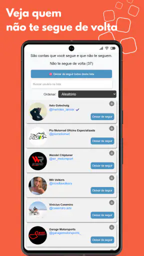 Seguidores & Não Seguidores screenshot