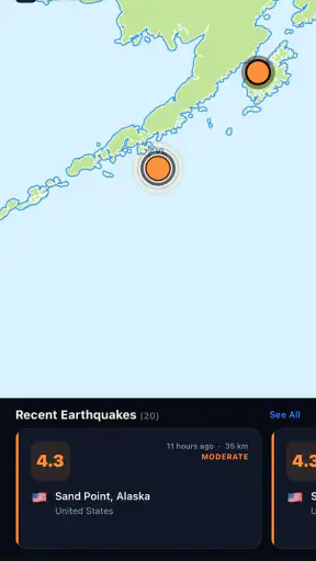 Seismo - Alertas de Terremotos screenshot