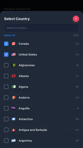 Seismo - Alertas de Terremotos screenshot