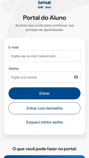 Senac Portal Aluno screenshot