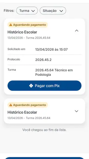 Senac Portal Aluno screenshot