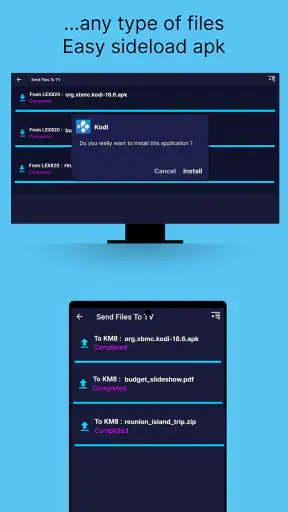 Send files to TV screenshot
