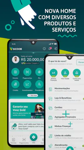 Sicoob: Pix, Cartão e Conta screenshot