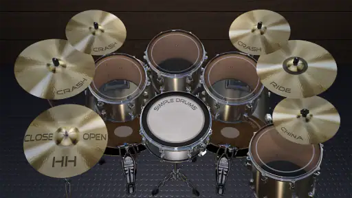 Simple Drums Basic: Bateria 3D screenshot