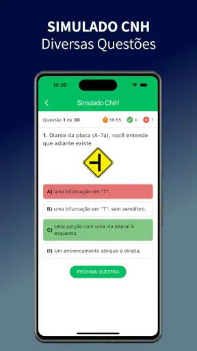 Simulado CNH: Prova 2026 screenshot