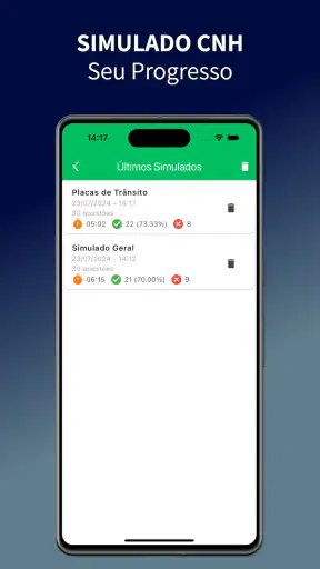 Simulado CNH: Prova 2026 screenshot