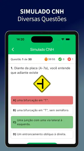 Simulado CNH: Prova 2026 screenshot