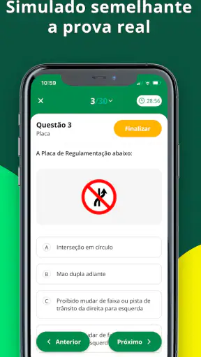 Simulado Detran Brasil 2026 screenshot