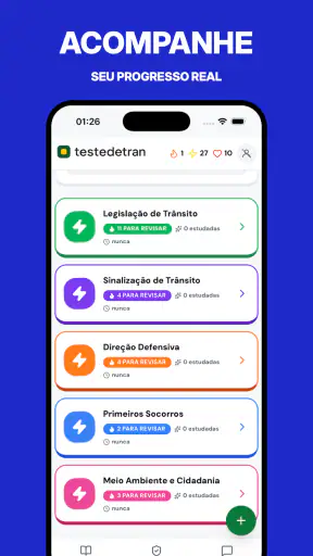 Simulado Detran CNH Prova 26 screenshot