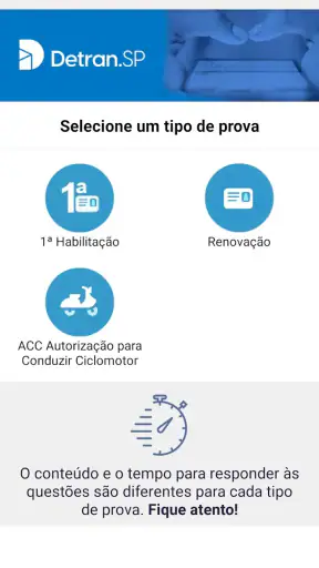 Simulado Detran-SP screenshot