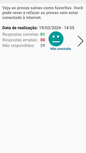 Simulado Detran-SP screenshot