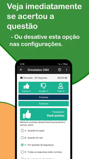 Simulado Prova CNH screenshot