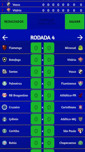 Simulador do Brasileirão 2026 screenshot