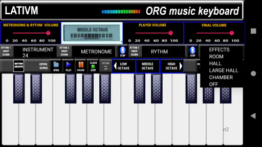 Simulador Teclado Musical ORG screenshot
