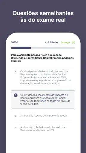 Simulados CPA-10 CPA-20 e CEA screenshot