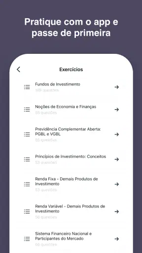 Simulados CPA-10 CPA-20 e CEA screenshot