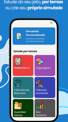 Simulados do Encceja 2026 screenshot