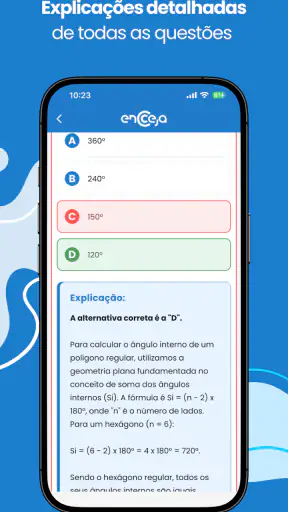 Simulados do Encceja 2026 screenshot