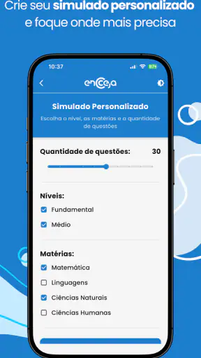 Simulados do Encceja 2026 screenshot