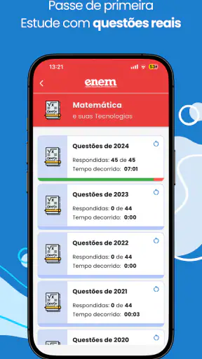 Simulados do Enem 2026 screenshot
