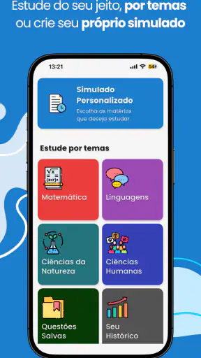 Simulados do Enem 2026 screenshot