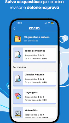 Simulados do Enem 2026 screenshot