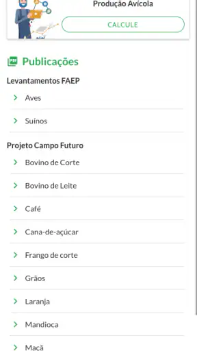 Sistema FAEP (Paraná) screenshot