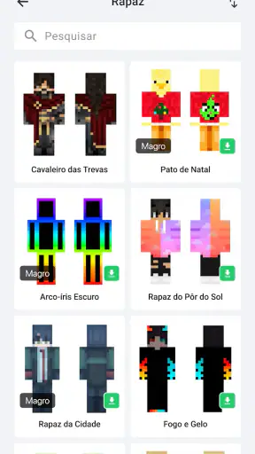 Skins Criador e 3D Editor screenshot