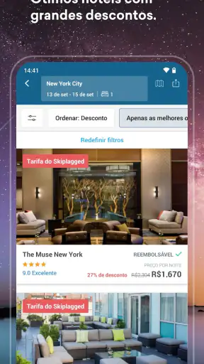 Skiplagged, Vôos e Hotéis screenshot
