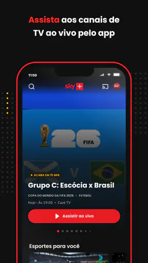 Sky+: TV+Streaming num só app screenshot