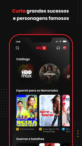 Sky+: TV+Streaming num só app screenshot
