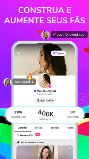 Smule: Karaoke & Grave Músicas screenshot