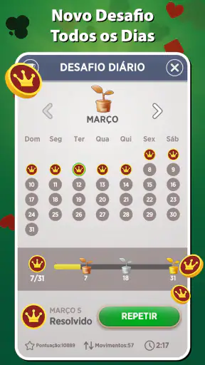 Solitário - Jogos Offline screenshot