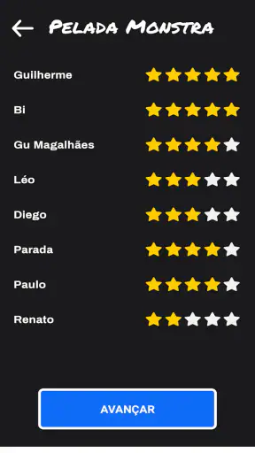 Sorteia Times - Pelada Monstra screenshot