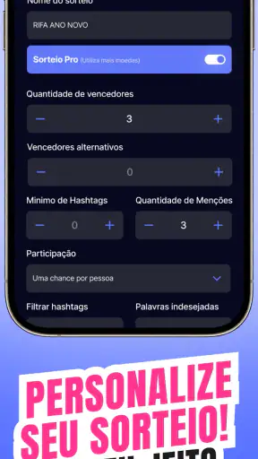 Sorteio de Comentários screenshot