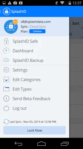 SplashID Password Manager screenshot