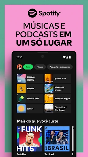 Spotify: música e podcasts screenshot