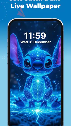 Stitch 4K Live Wallpaper Lilo screenshot
