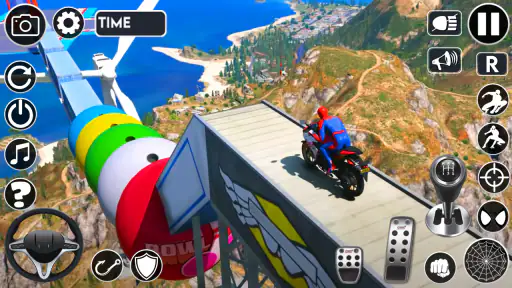 Superhero Tricky Bike Stunt screenshot