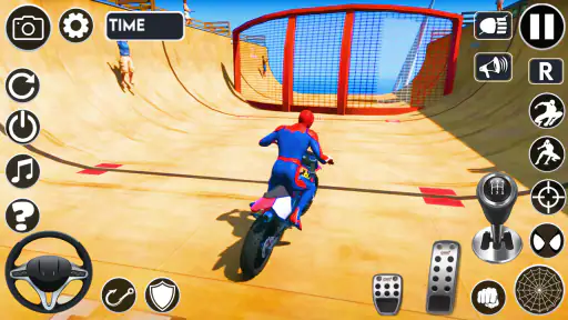 Superhero Tricky Bike Stunt screenshot