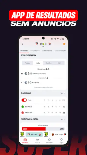 Superscore: Resultados Ao Vivo screenshot