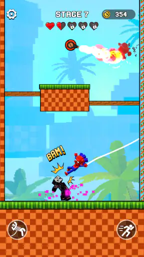 Swing Spider: Blue Monster screenshot